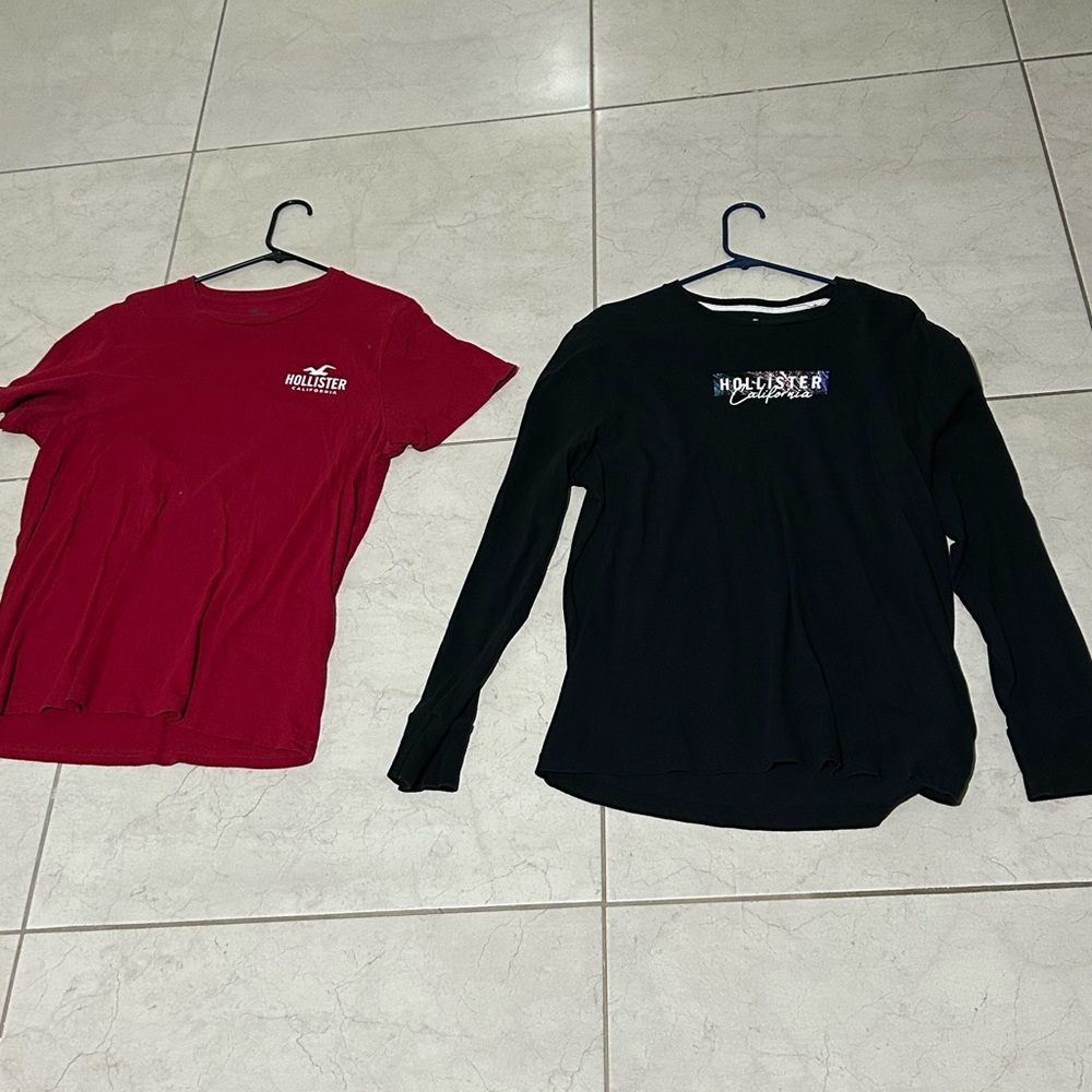 Hollister, California shirts: Both only worn twice
